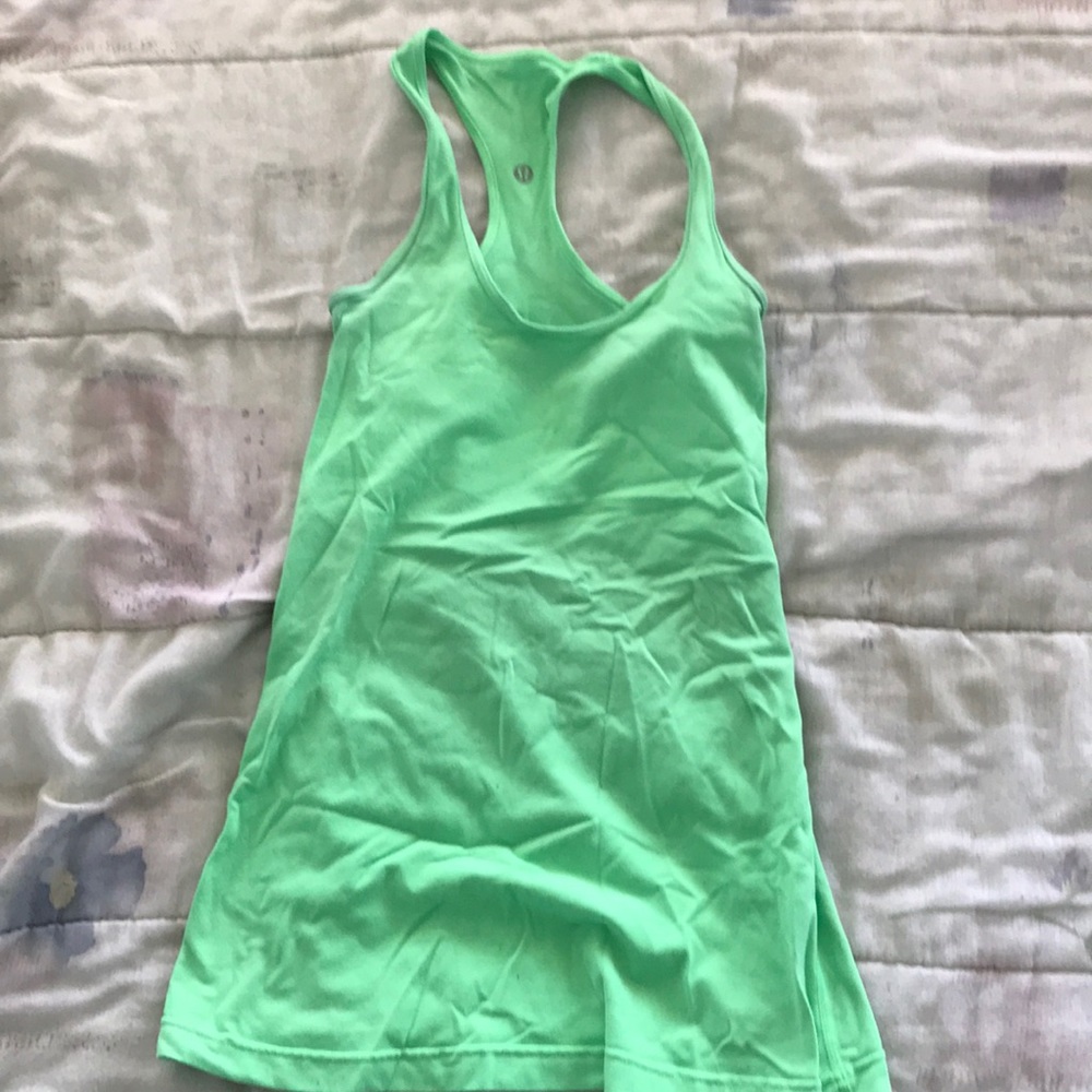 Green Lululemon Racerback Tank Top